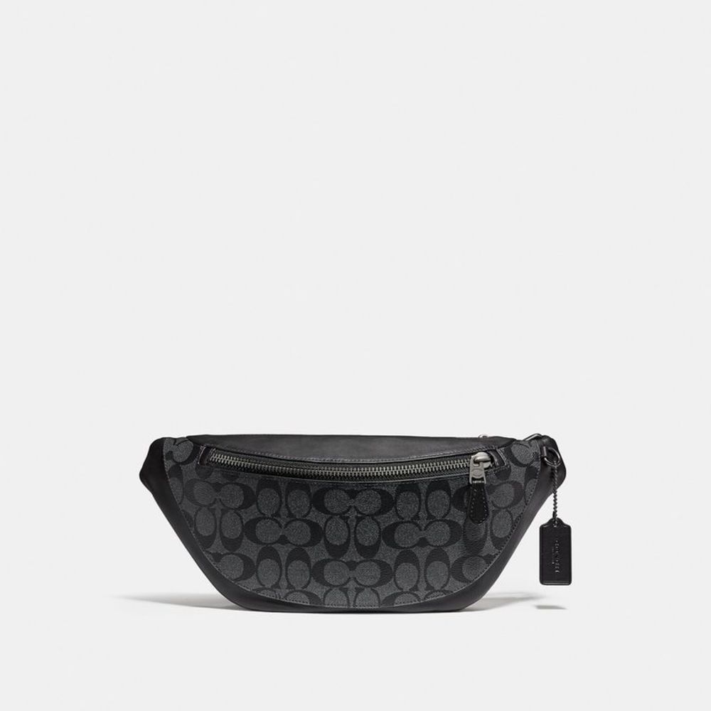 NWT Coach Outlet Warren Belt Bag In Signature Canvas - Picture 1 of 4